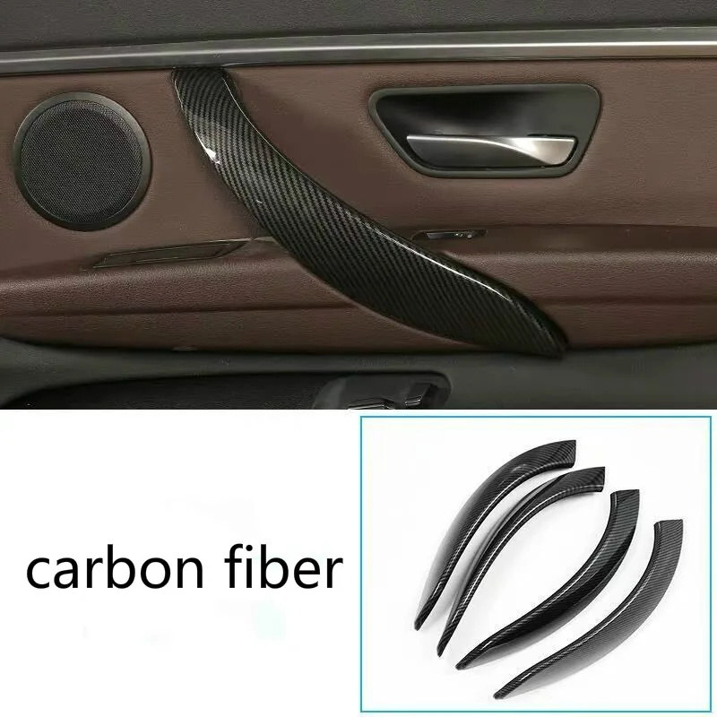 

Carbon Look Interior Door Handle Cover Trim For BMW 3 Series F30 F31 2013-2017 GT F34 14-17 & 4 Series F35 F36 15-17