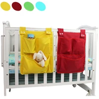 cartoon rooms nursery hanging storage bag baby cot bed crib organizer toy diaper pocket for newborn crib bedding set 4535cm