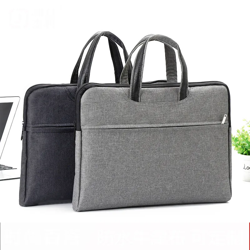 Папка тоут А4 для документов Холщовый деловой портфель на молнии встреч