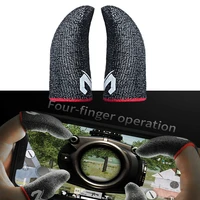 2 pieces of anti sweat gloves for gaming fingers non slip finger cots for touch screen game controller thumbs