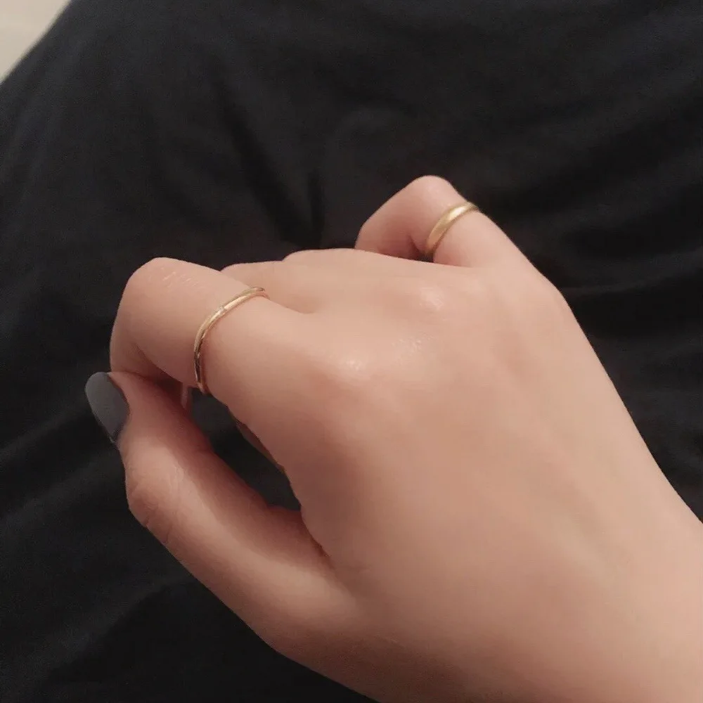 

High Quality Accessories Female Copper Gold Square Rings For Women Wedding Elegant Temperament Engagement Ring Jewelry Size 5-8