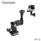 Кронштейн Vamson для GoPro Hero 7654, поворотная кнопка, крепление для DJI, Xiaomi YI, Eken, мотоциклетный кронштейн для шлема arm VP112