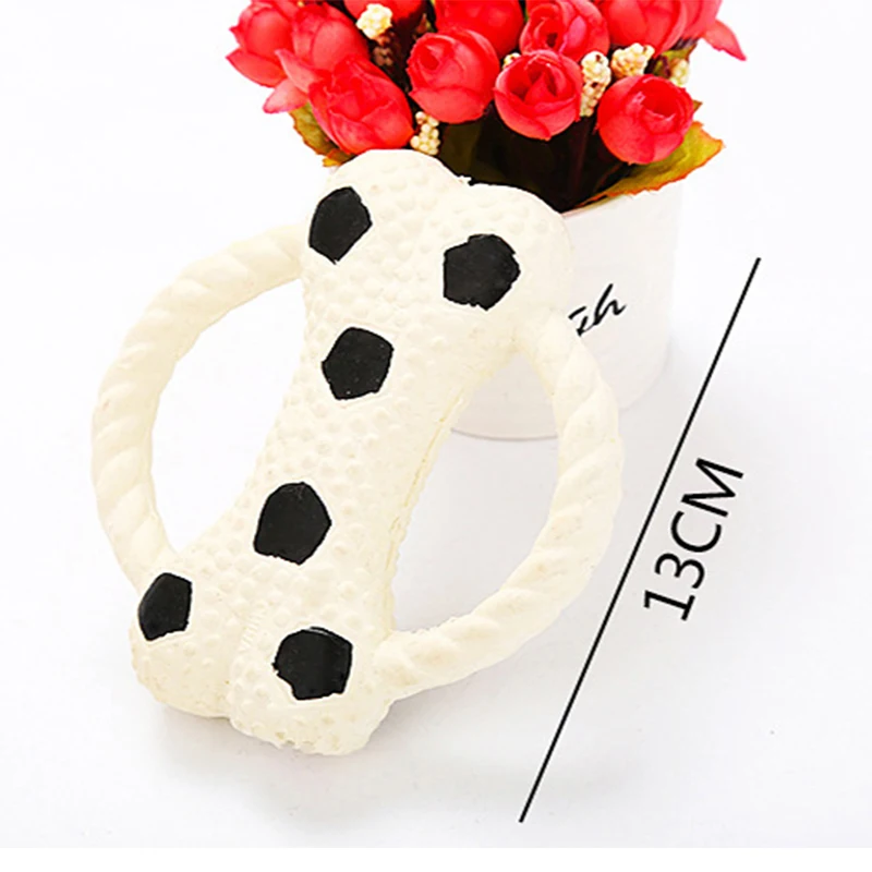 Умные пищалки для собак 3 цвета жевательная игрушка прочный питомец летающая