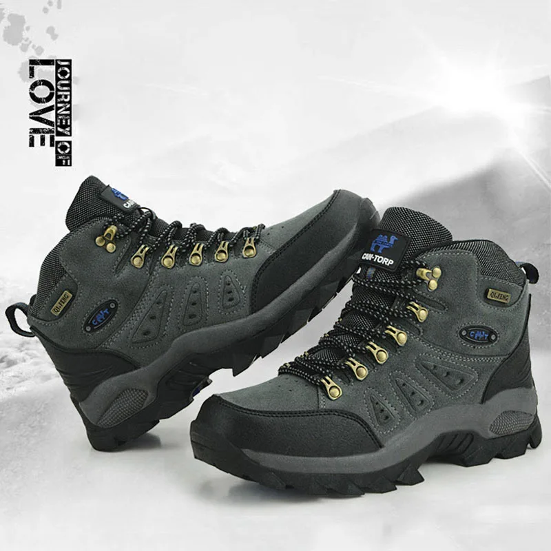 Men Hiking Shoes Waterproof Women Outdoor Walking Trekking Boots Mountain Climbing Male Sneakers Athletic Nonslip Sport Shoes