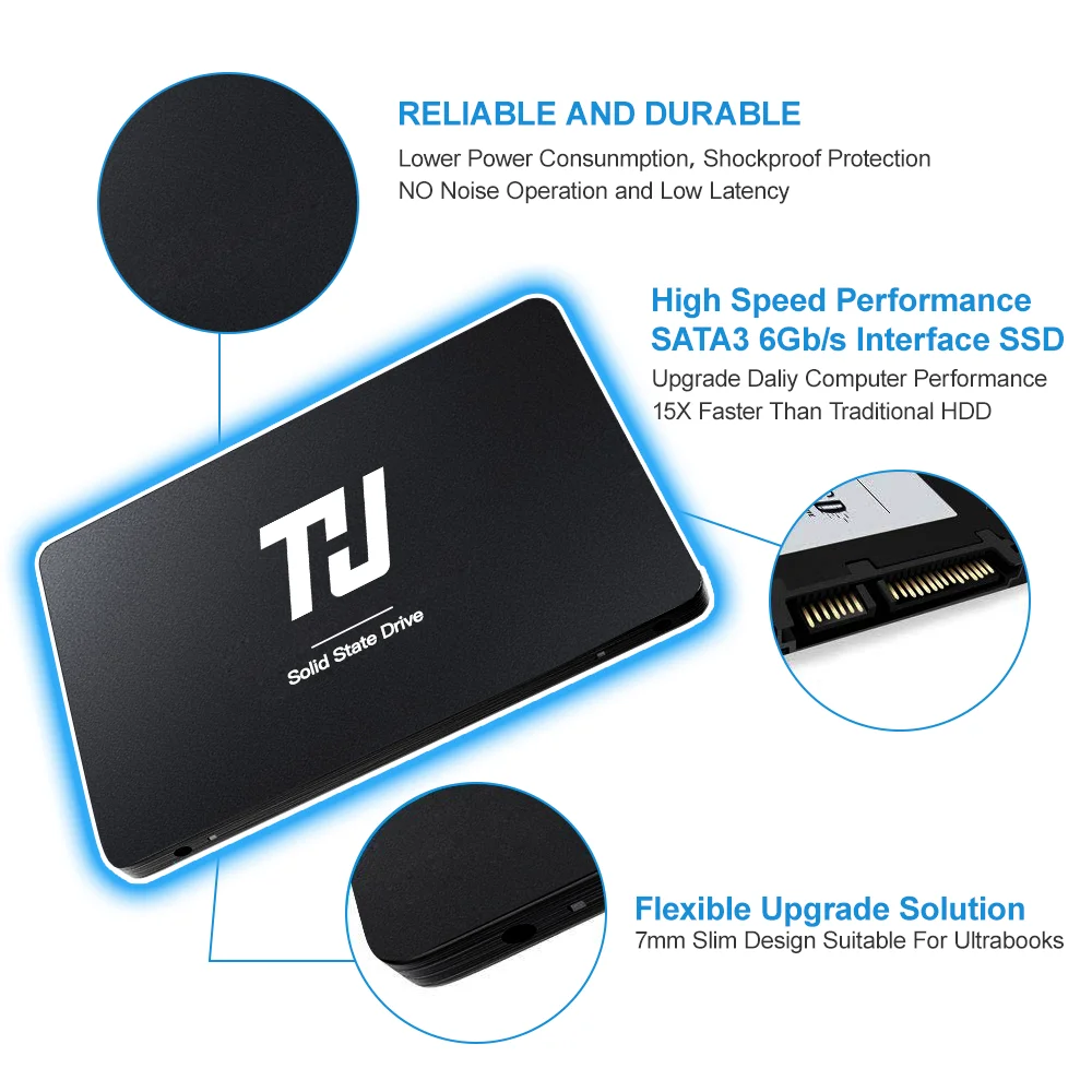 THU SATA3 SSD 120 ГБ 240 480 1 ТБ 2," Внутренний жесткий диск для ноутбука, настольного компьютера, HDD, запасные части для увеличения производительности