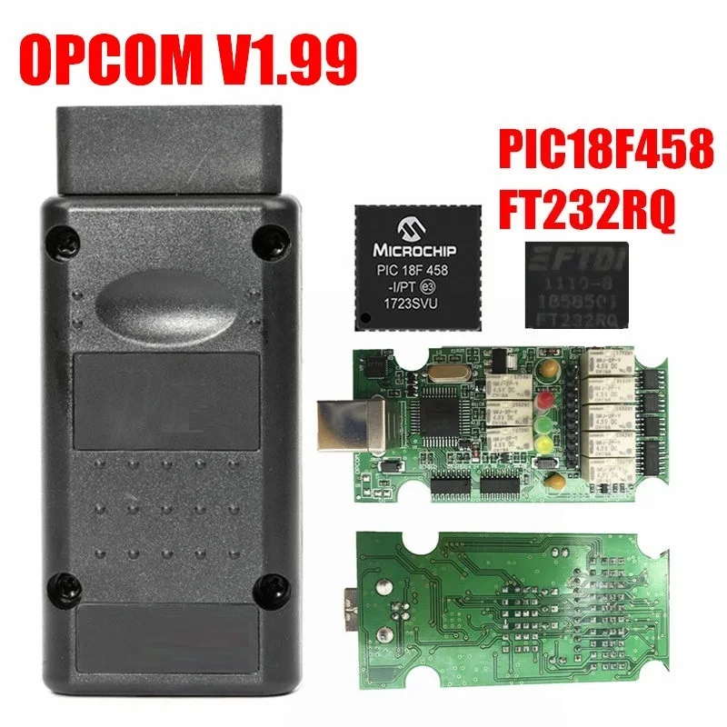 OP COM OBD2 сканер V1.99/V1.95/V1.70 для Opel OPCOM 1 99 Авто диагностический инструмент с PIC18F458 FT232RL