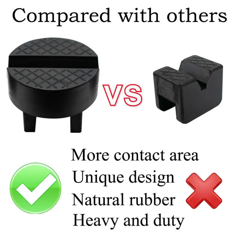 

Unique Design Jack Pad 1PC Adapter Anti Slip Black Lifting Protect Rubber