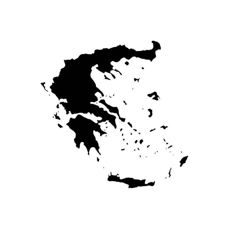 

Greece Map PVC Car Sticker Decal Graphical,for Door, Window, Bumper Decoration Accessories,ZWW-2953