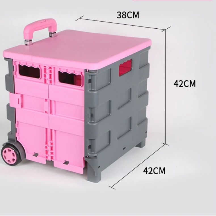 Kaneed Портативная Домашняя хозяйственная складная тележка супермаркета для