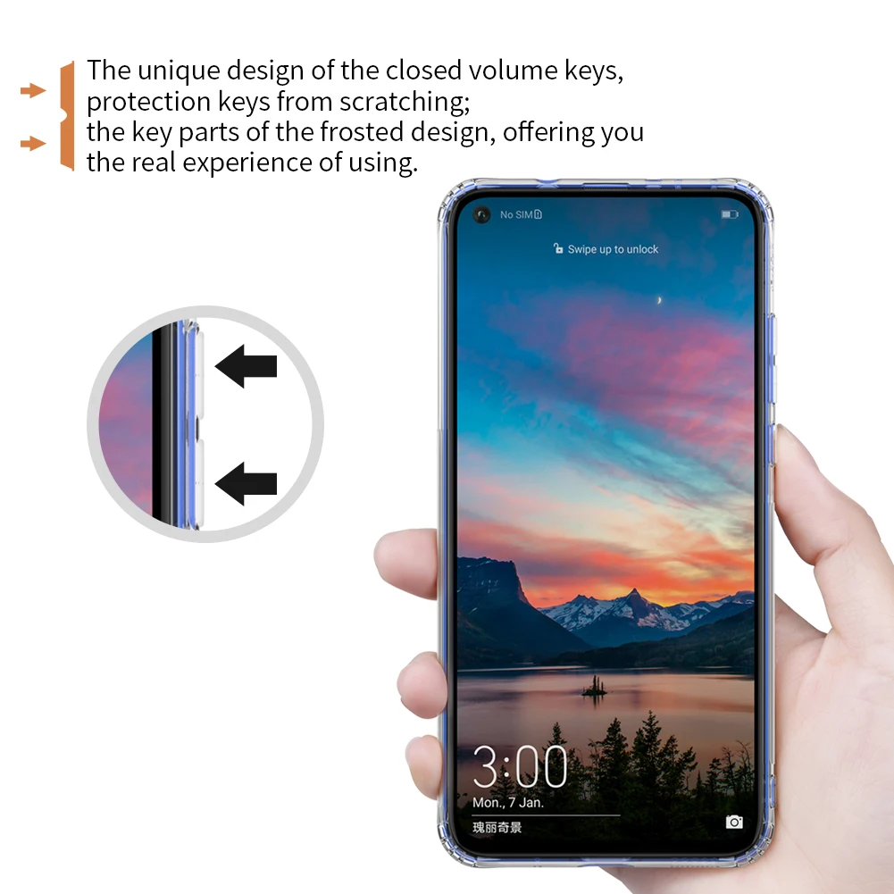 Чехол для Huawei Honor View 20 6 4 дюйма прозрачный мягкий чехол из ТПУ NILLKIN Nature защитный V20 с