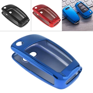 2 Colors Red / Blue Color TPU Folding Car Key Case Holder Fashion Key Protector Fit for Audi A1 / A2 / A3 / Q2 / Q3 / S3
