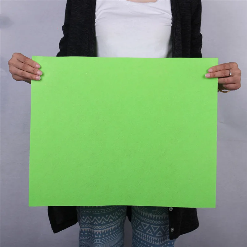 Light Green 50*40 см большой 1 шт Нетканая фетровая Полиэстеровая ткань, ткань, войлочные изделия, принадлежности для детского сада, для шитья кукол, аксессуары для рукоделия - Цвет: Light Green