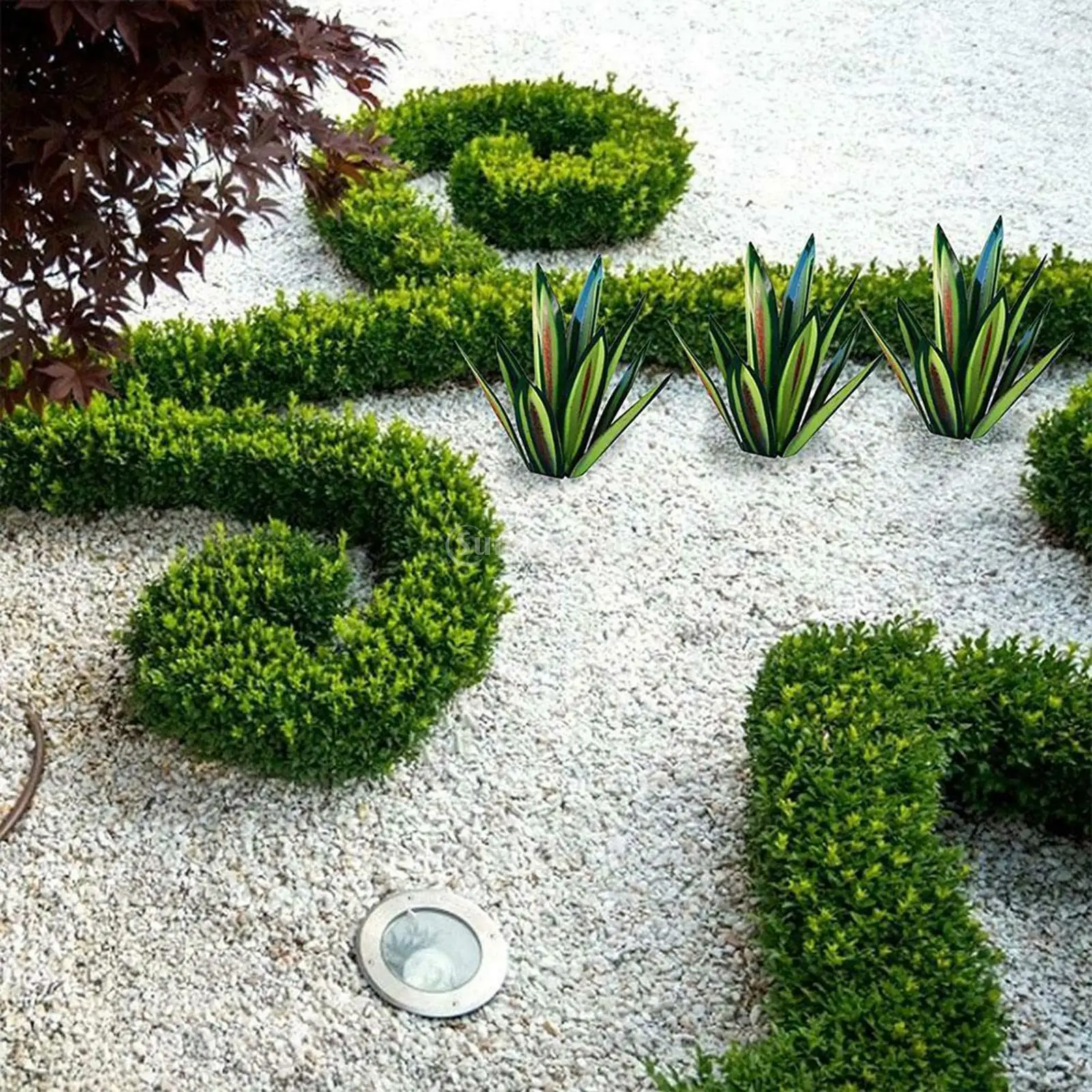 Искусственная Текила DIY деревенская статуя Jardin растение Agave украшения для