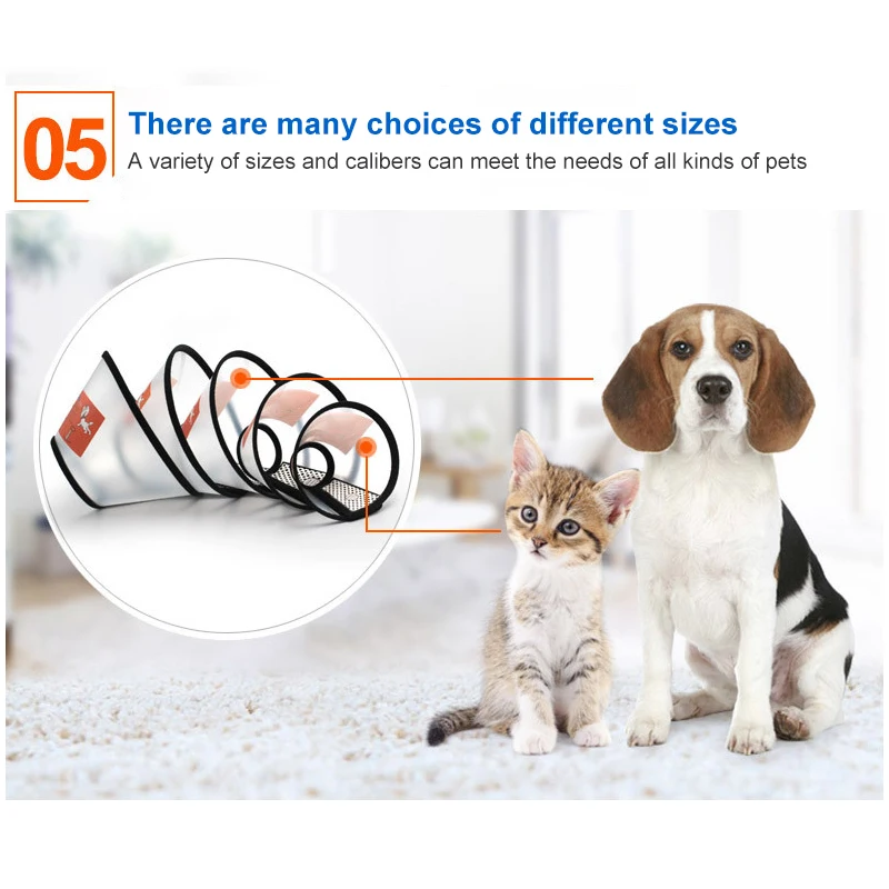 

Cute Lightweight Pet Plastic Collar Elizabethan Circle Puppy Pet Anti-Bite Lick Necklace Collar Collars Pet Little Dogs Supplies