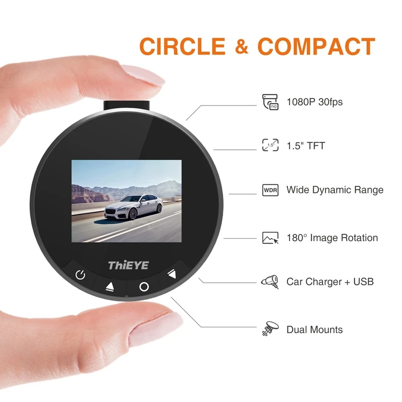 Tieye Dash Cam Safeel Zero Dvr камера Real Hd 1080P 170 широкоугольный Dashcam с g-сенсором режим парковки