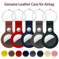 for apple airtags protective cover leather case for apple locator tracker anti lost device keychain protect sleeve high quality