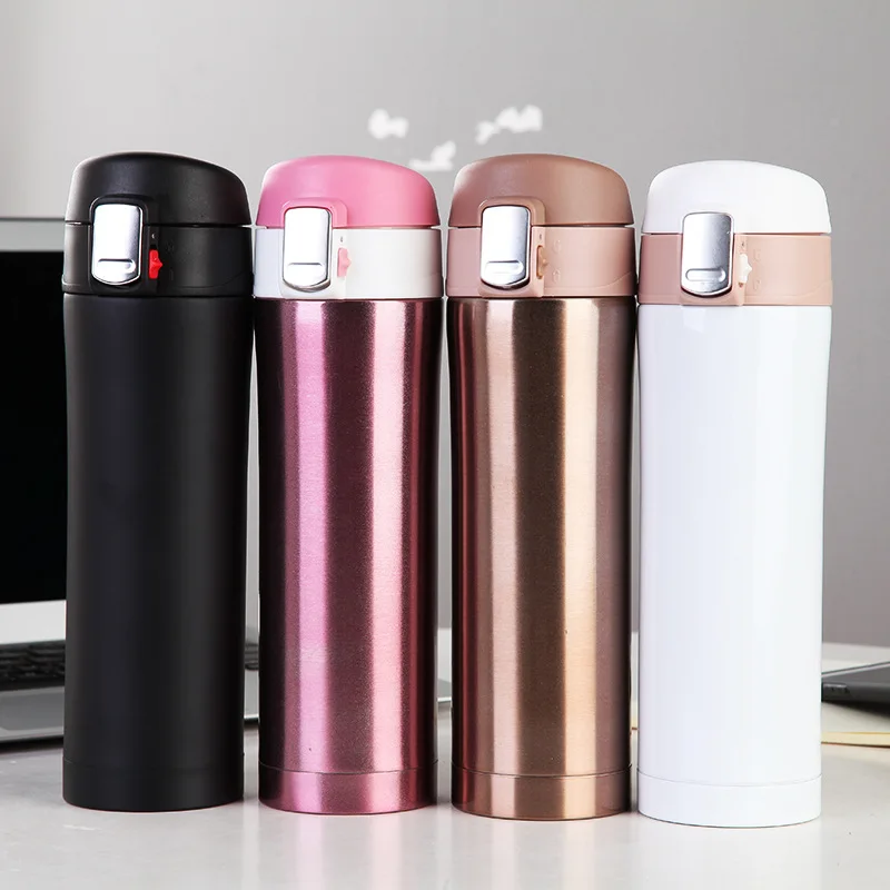 

350ML/450ML Stainless Steel Double Wall Insulated Thermos Cup Vacuum Flask Coffee Mug Travel Drink Bottle Home Office Thermocup