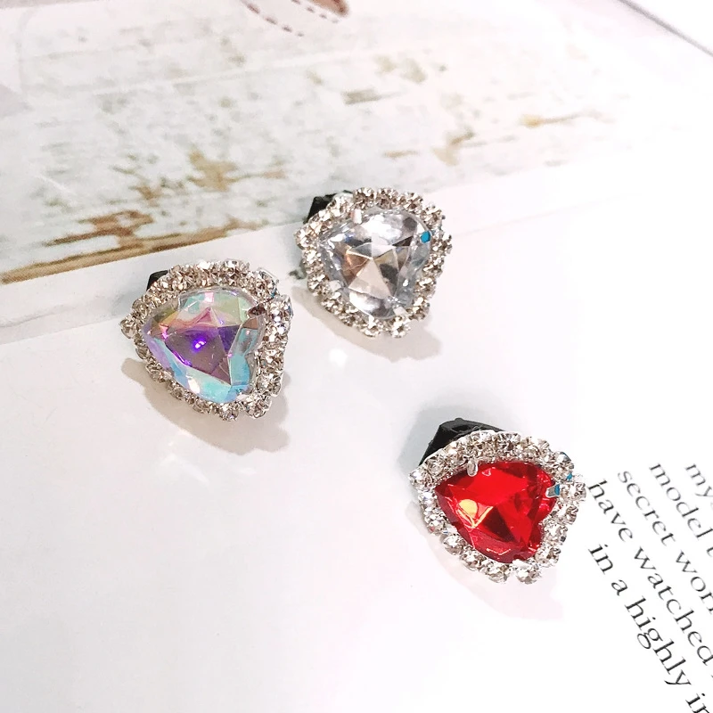 Shiny Rhinestones Buckle Shoelaces Decoration Shoes Accessories Pearl Love Shiny Rhinestones Kids Women Charm PVC Cn(origin)