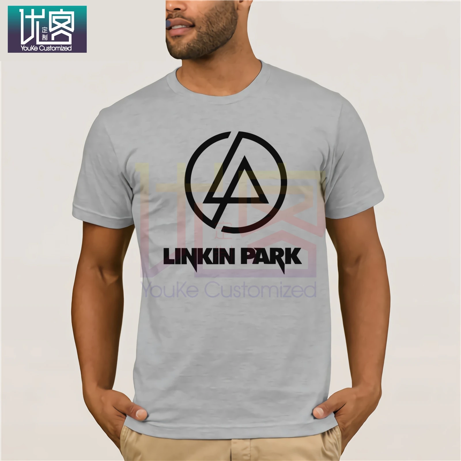 Мужская футболка с принтом Linkin & Park повседневная забавная хлопковая для мужчин