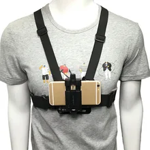 2020 New Mobile Phone Chest Mount Harness Strap Holder Cell Phone Clip Action Camera Adjustable Straps For Xiaomi For Iphone