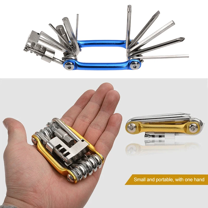 Портативный 11 в 1 набор многофункциональных инструментов для велосипеда ремонта