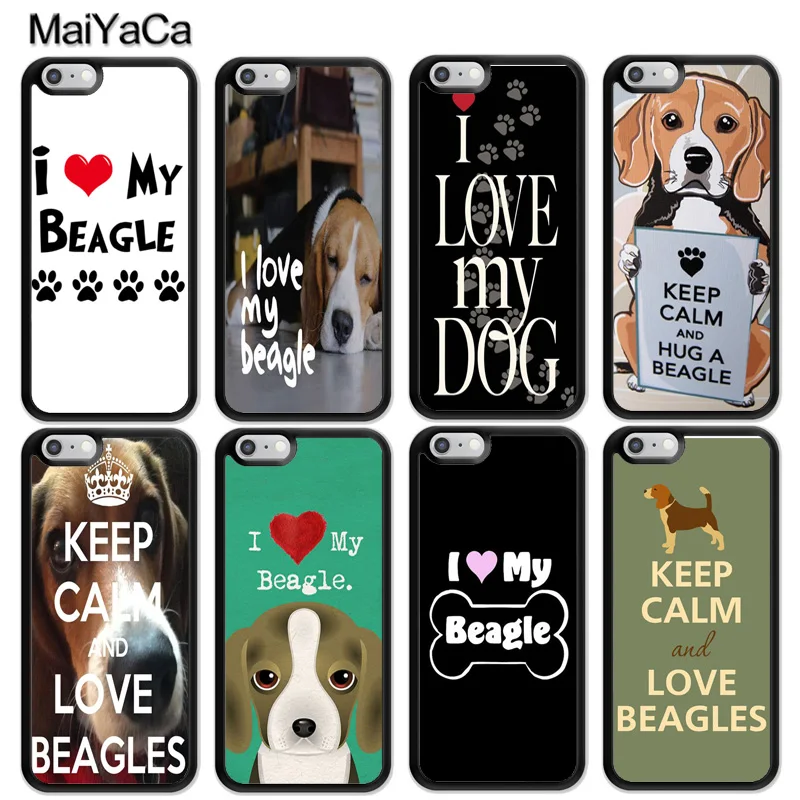 Чехол с забавным рисунком MaiYaCa I love my Beagle Dogs для iphone 12 mini 11 Pro MAX X XR XS SE 2020 6S 7 8 Plus 5S|case