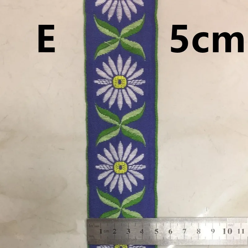 3 6 см/5 см T/C жаккардовая подсолнухая тканая тесьма фольклорная лента