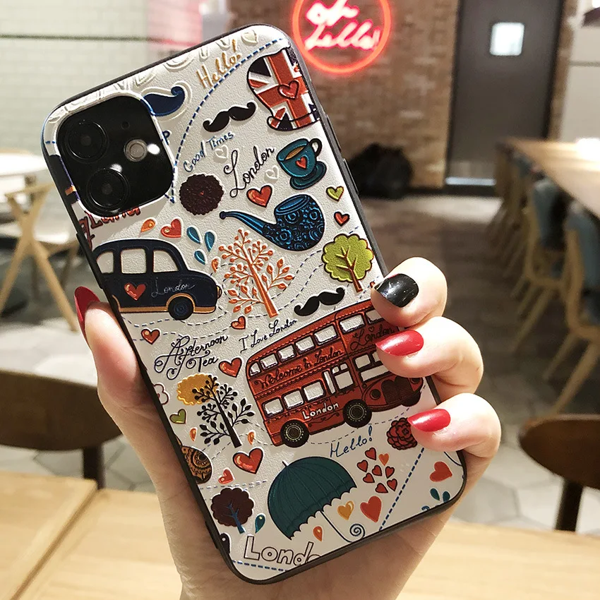 for umidigi a11 pro max case cartoon relief silicone soft phone cover for umidigi a11s cases tpu bumper global a 11 s 11s 11pro free global shipping