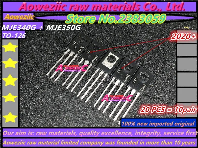 

Aoweziic 2020+ 100% new imported original MJE350G MJE340G MJE350G MJE340 MJE350 JE340G JE350G TO-126 Audio matching tube