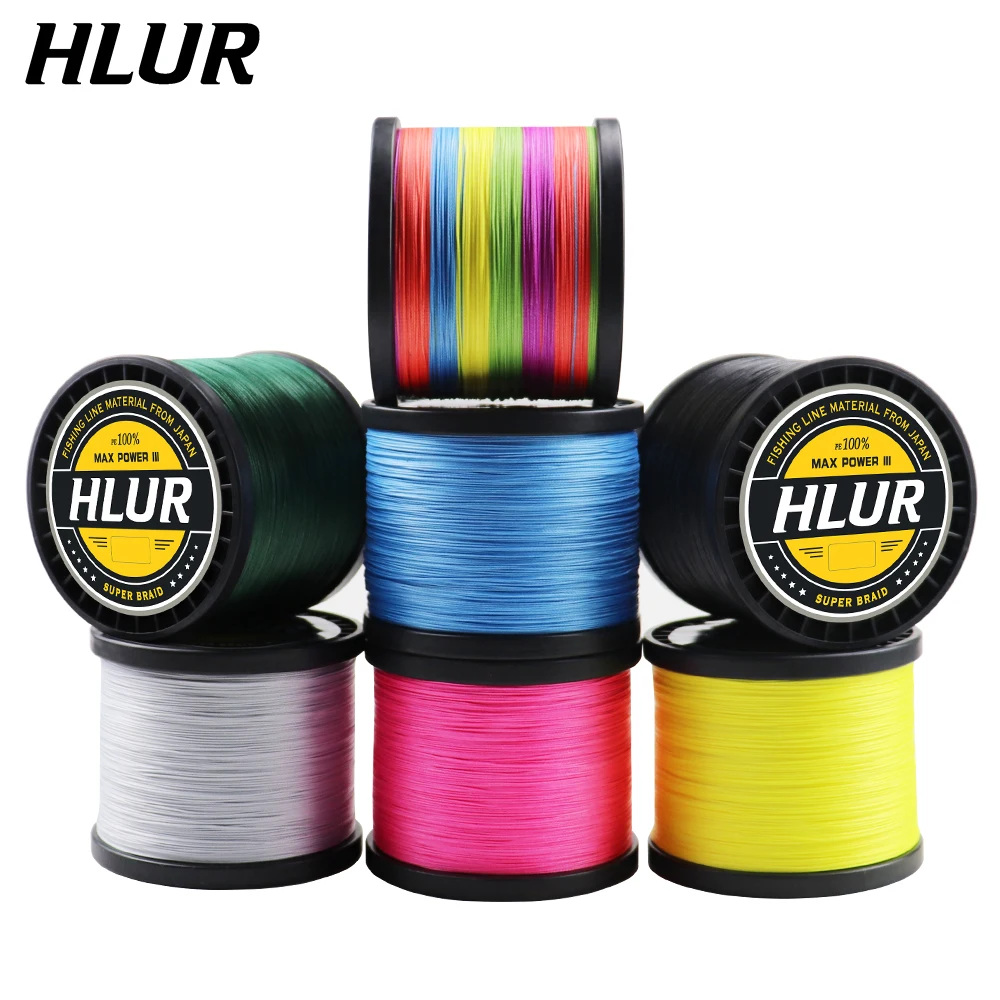 

HLUR 300M 500M 1000M 4 Strands Super Strong PE Braided Fishing Lines Multifilament Lines for Carp Fishing Wire Rope Cord Pesca
