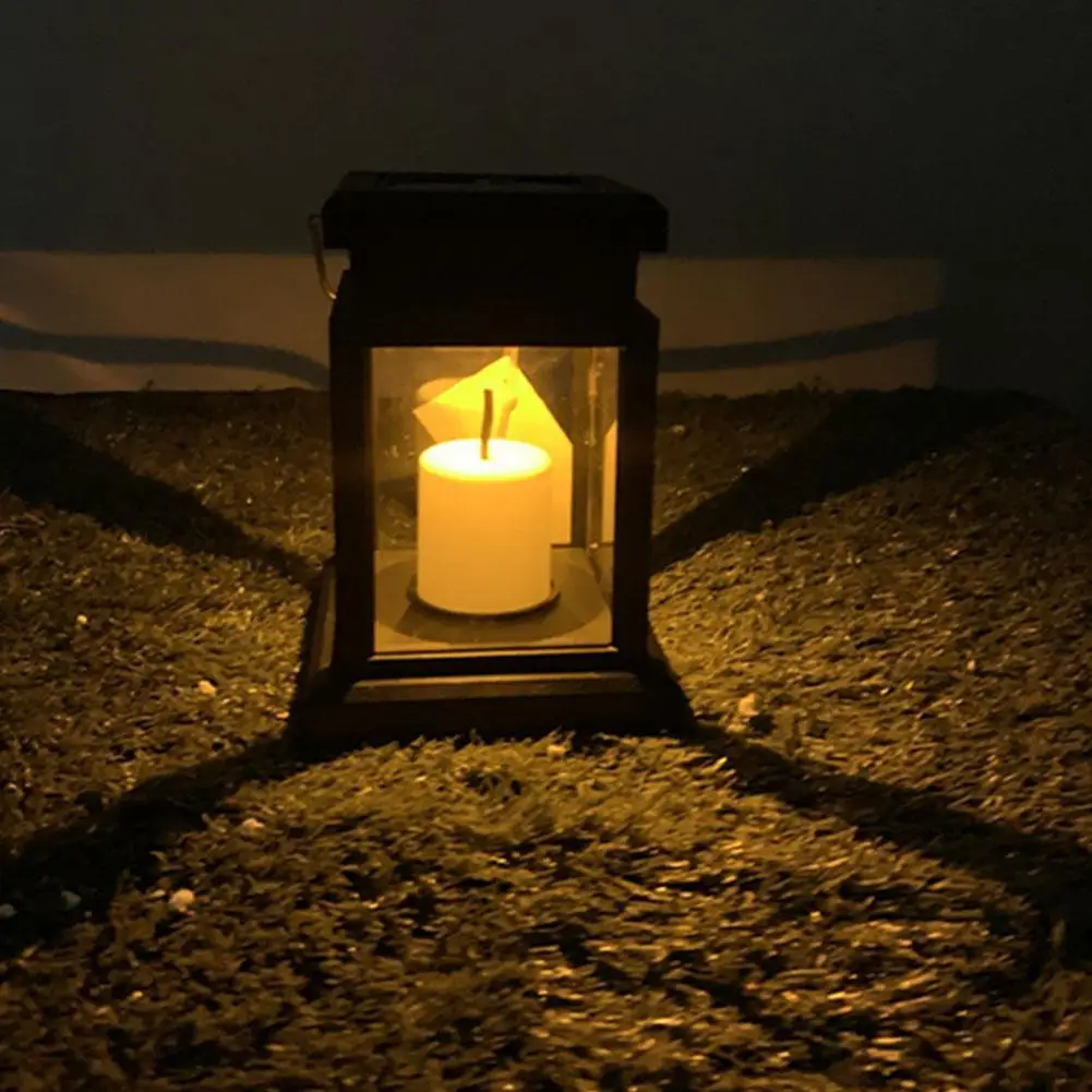 Solar Palace Lantern Lawn Camping Decoration Landscape Courtyard Garden European-style LED Atmosphere Candle Light | Лампы и освещение