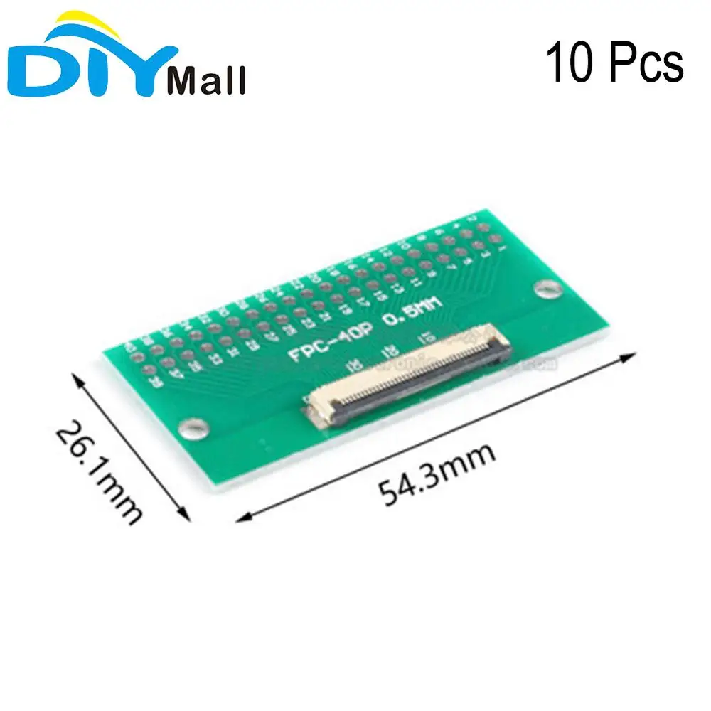 10 шт./лот 40P FPC FFC Гибкая плоская кабельная плата адаптера 0 5 мм 1 DIP 2 54 мм|Модули для