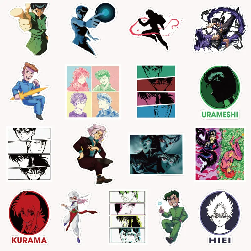 

A 50Pcs/pack YuYu Hakusho Japanese Anime Stickers For Refrigerator DIY Suitcase Laptop Car Skateboard Album Motorcycle