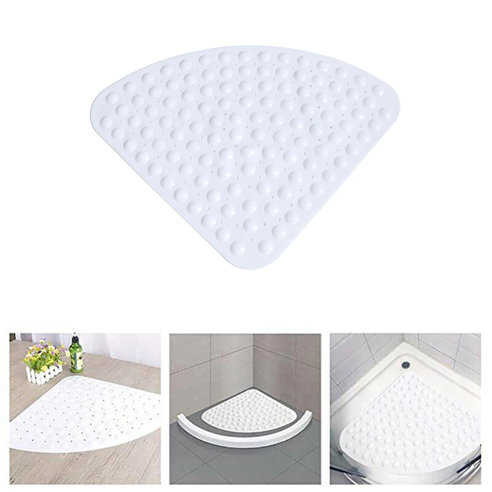 Угловой коврик для душа резиновый противоскользящий квадрантный Коврик ванны