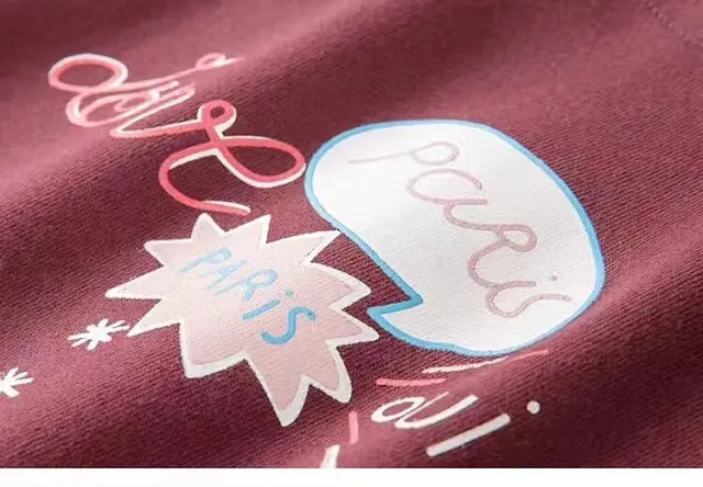 ElfStyle стильная бордовая Толстовка с длинным рукавом и круглым вырезом принтом