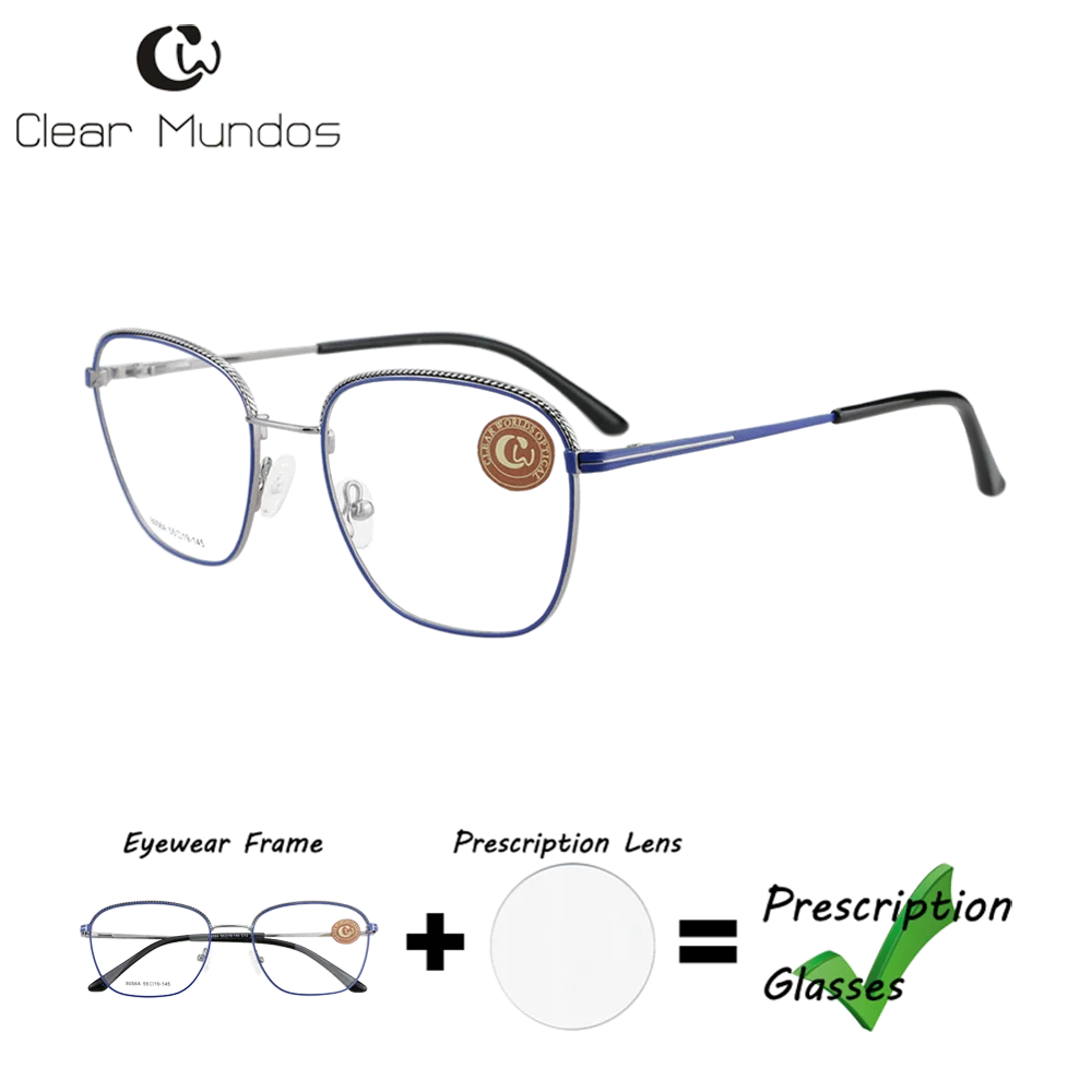 Прозрачные профессиональные квадратные очки MUNDOS ручной работы унисекс из