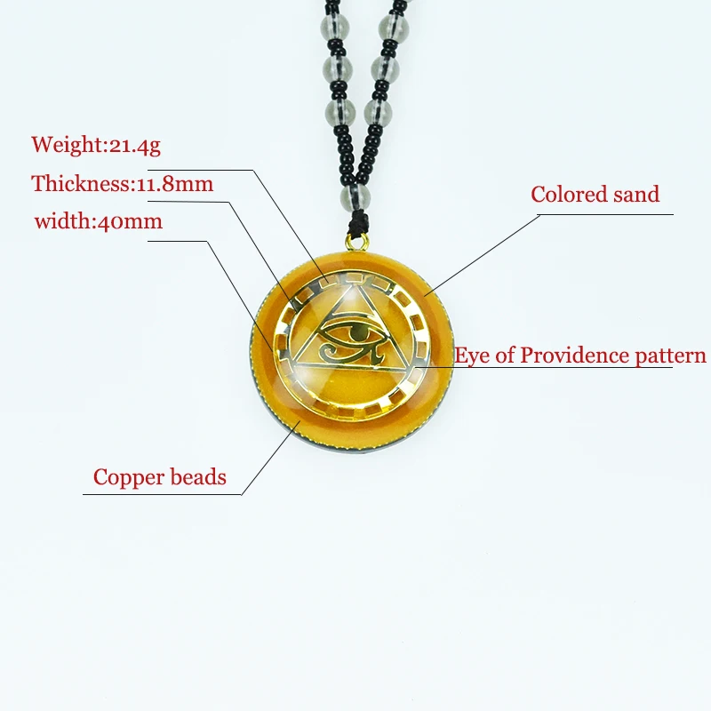 Оган кулон Horus глаз все телефонные карты глаза Orgonite энергии камень реики Чакра