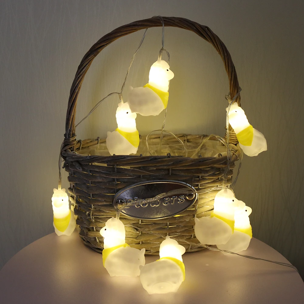 Декоративный светильник с альпакой светодиодные лампы в виде животных 1 5 м