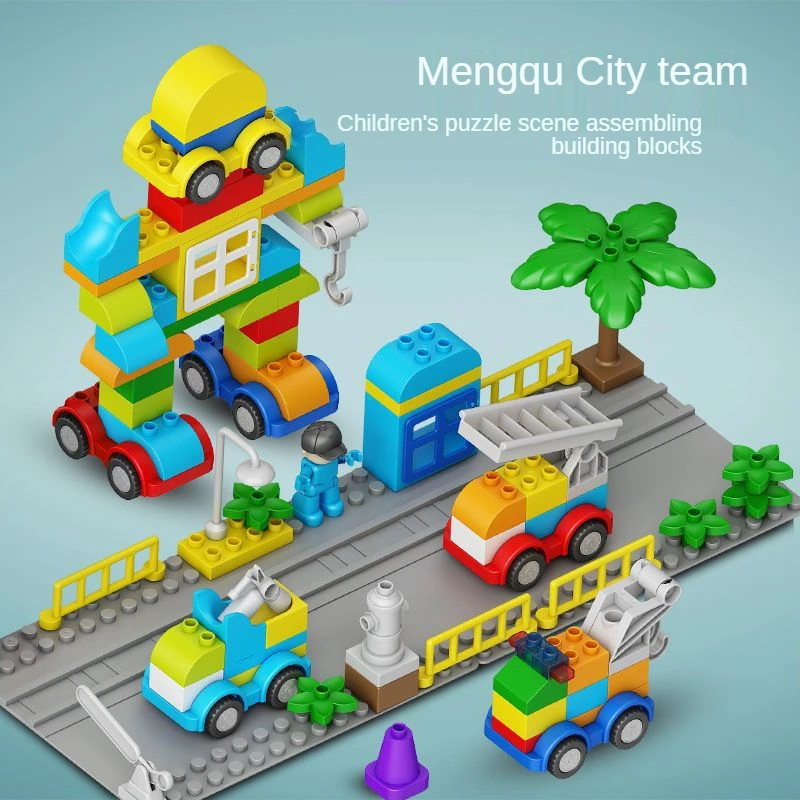 

130 Pieces Fantasy Building Block Robot Large Particle Sets Compatible With Brand Block Bulk Educational Kids Toy Children Gifts