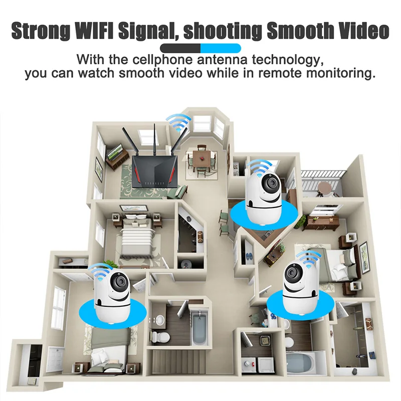 KERUI мини Беспроводной Wi Fi IP Камера 1080P проектор для домашнего безопасности