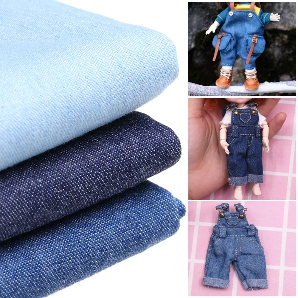 Моющаяся джинсовая ткань материалы ручной работы для кукол своими руками одежда
