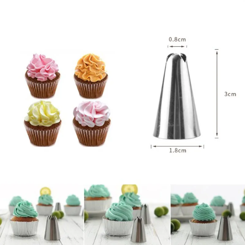 

48 head stainless steel cake set with cream nozzle baking tool set
