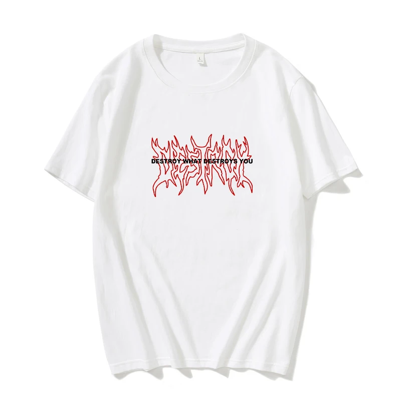 Женская Винтажная футболка с буквенным принтом в стиле Харадзюку | одежда