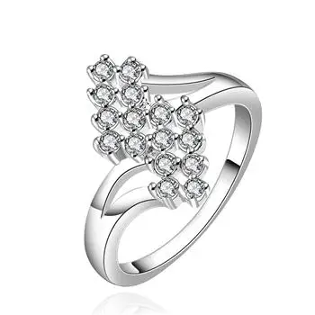 

Flower Zircon Simple Ring Luxury Jewelry Jewlery for Women Wedding Rings Wedding Jewelry Gifts 2021 R527-8 LKNSPCR527