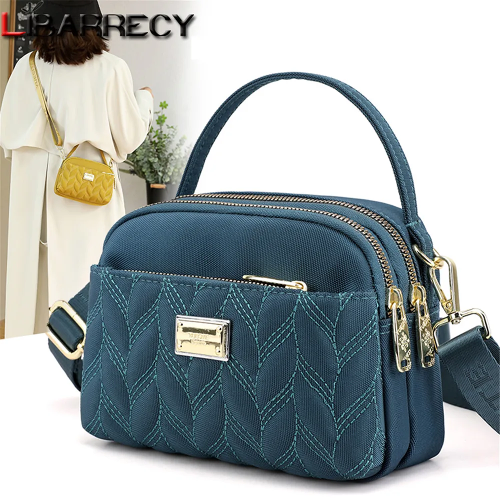 

Fashion Solid Color Multifunctional Ladies Shoulder Bag 2021 New Women Messenger Bags High Quality Nylon Women's Handbag Bolsos