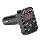 FM-передатчик, беспроводной Bluetooth, громкая связь, MP3, аудио, музыкальный плеер, два USB-модулятора, автомобильный комплект, зарядное устройство 2,1 А