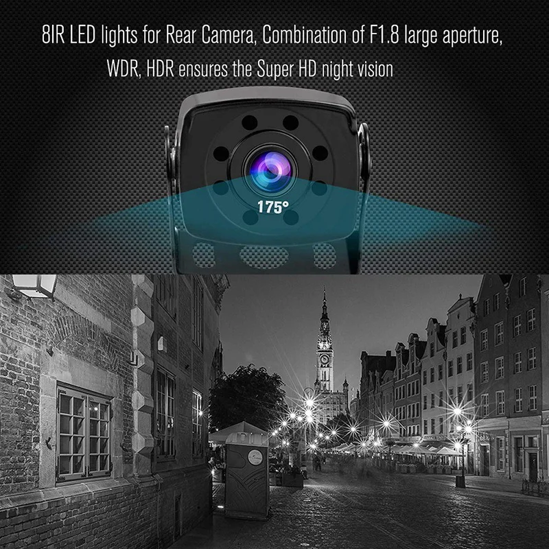 1080P HD автомобильный Грузовик автобусная камера s DVR Двойная Даш запись 7 дюймов 12 35