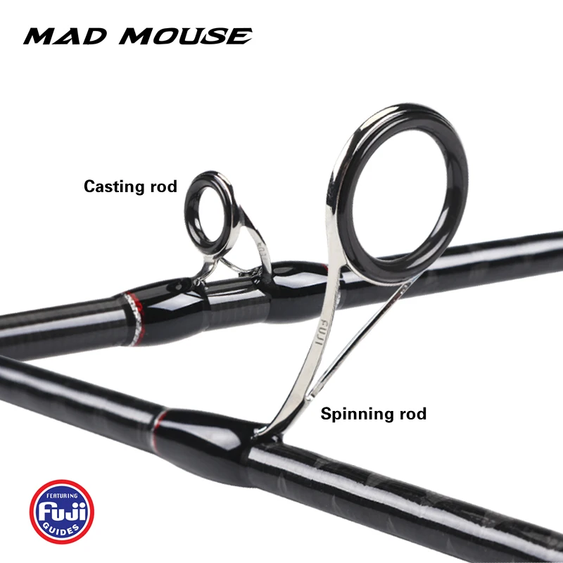 MADMOUSE slow jigging rod Japan fuji parts 1.9M 12kgs lure weight 60-150g pe0.8-2.5 boat rod spinning/casting Ocean Fishing Rod 2