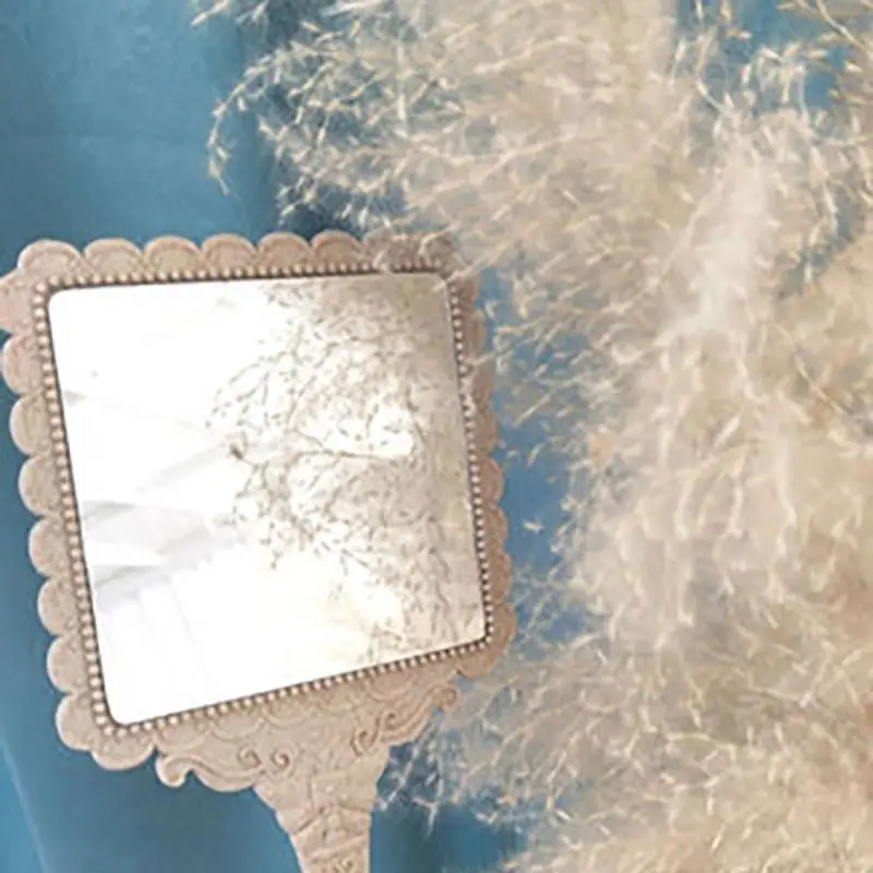 Зеркало для макияжа зеркальце на стену винтажное вращающееся в сборе Овальная