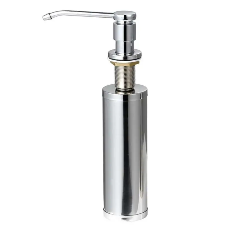 

Built in Sink Soap Dispenser for Kitchen Sink Large Capacity 300ml Bottle Stainless Steel Lotion Dispenser